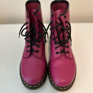 Pink Dr Doc Martens women’s boots